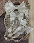 White Bloomy Combo Bow