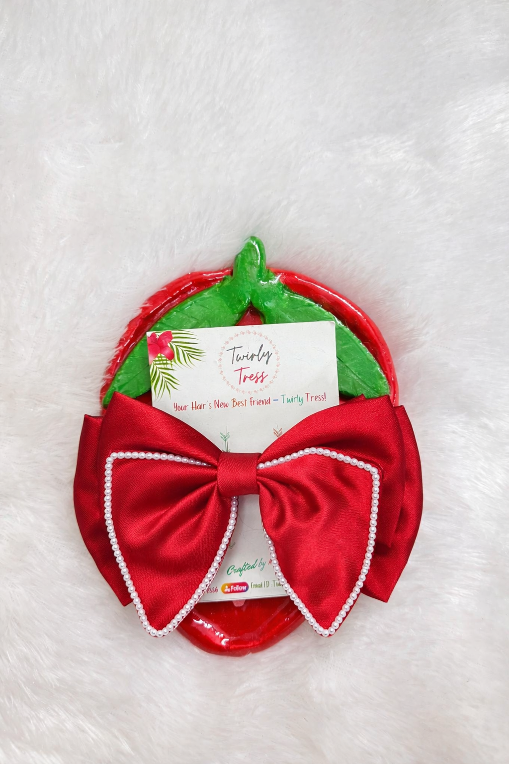 Red pearl tripple layer bow