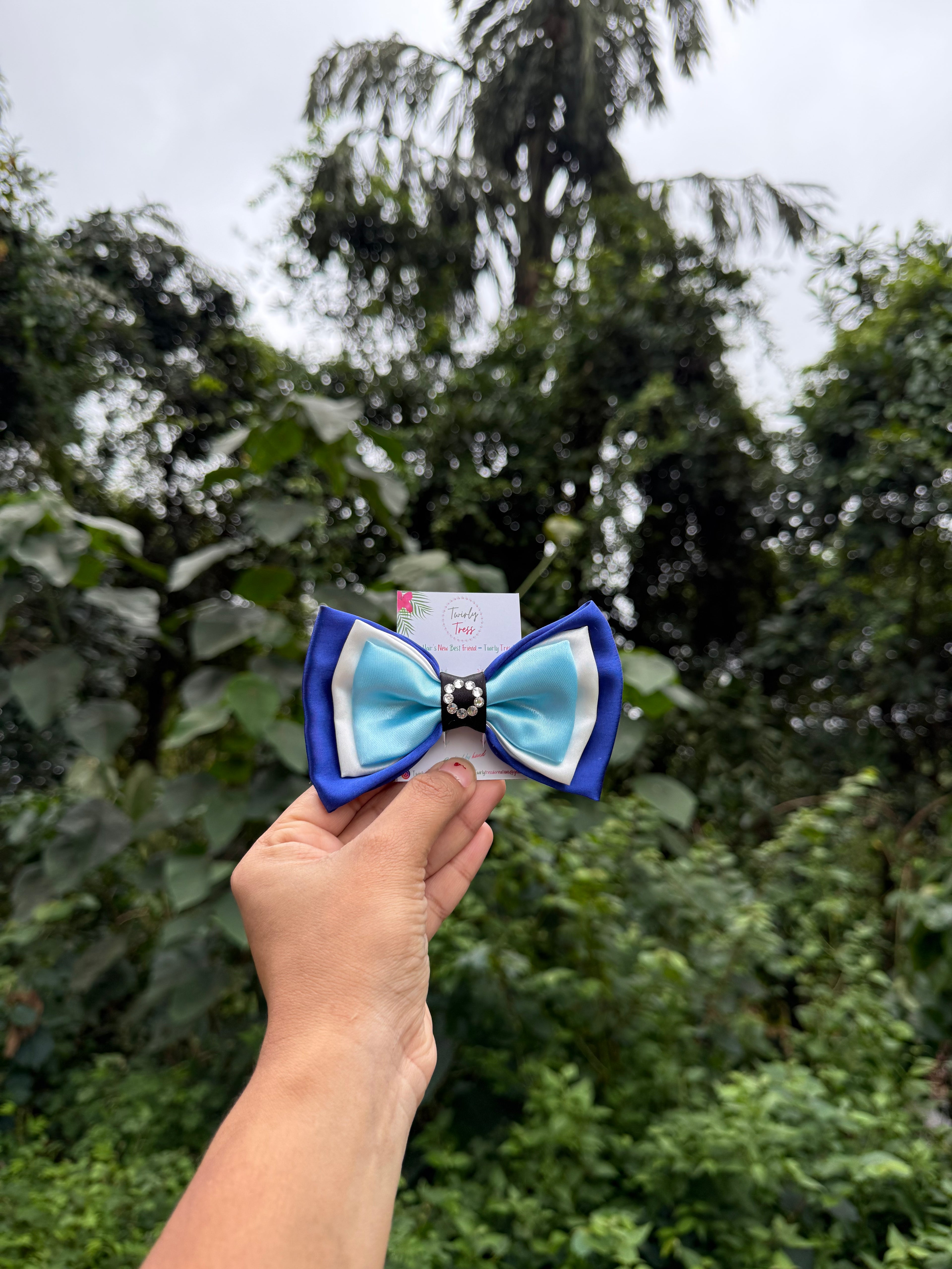 Evil Eye Triple layer Bow